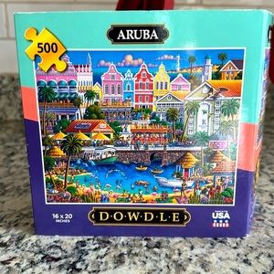 DOWDLE Aruba 500 piece puzzle. Like new!  Assembled once!